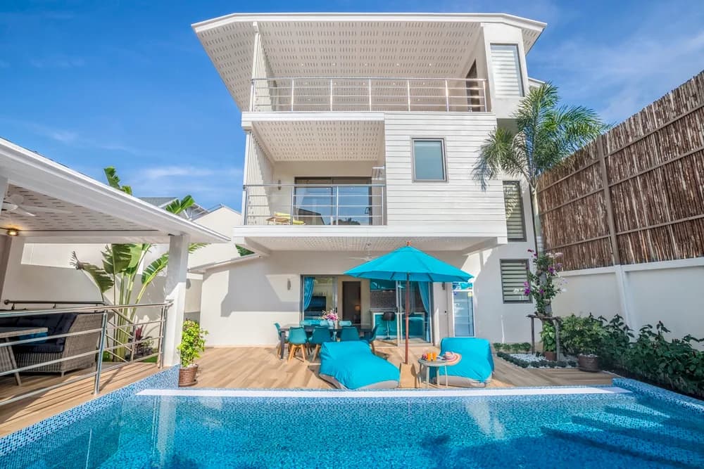 3 bedroom villa with a private pool in a secured residence a short walk from Ban Tai beach-VIL0046 — view 1