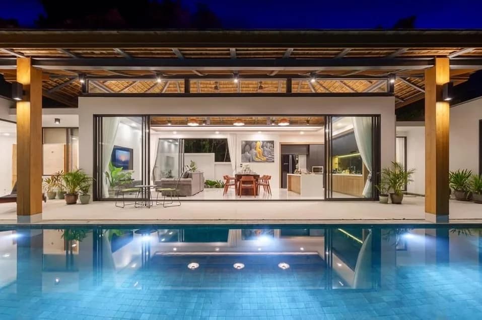 Luxury Bali style 4 bedroom sea view villa with a private pool in Chaweng Noi-VIL0048 — view 1