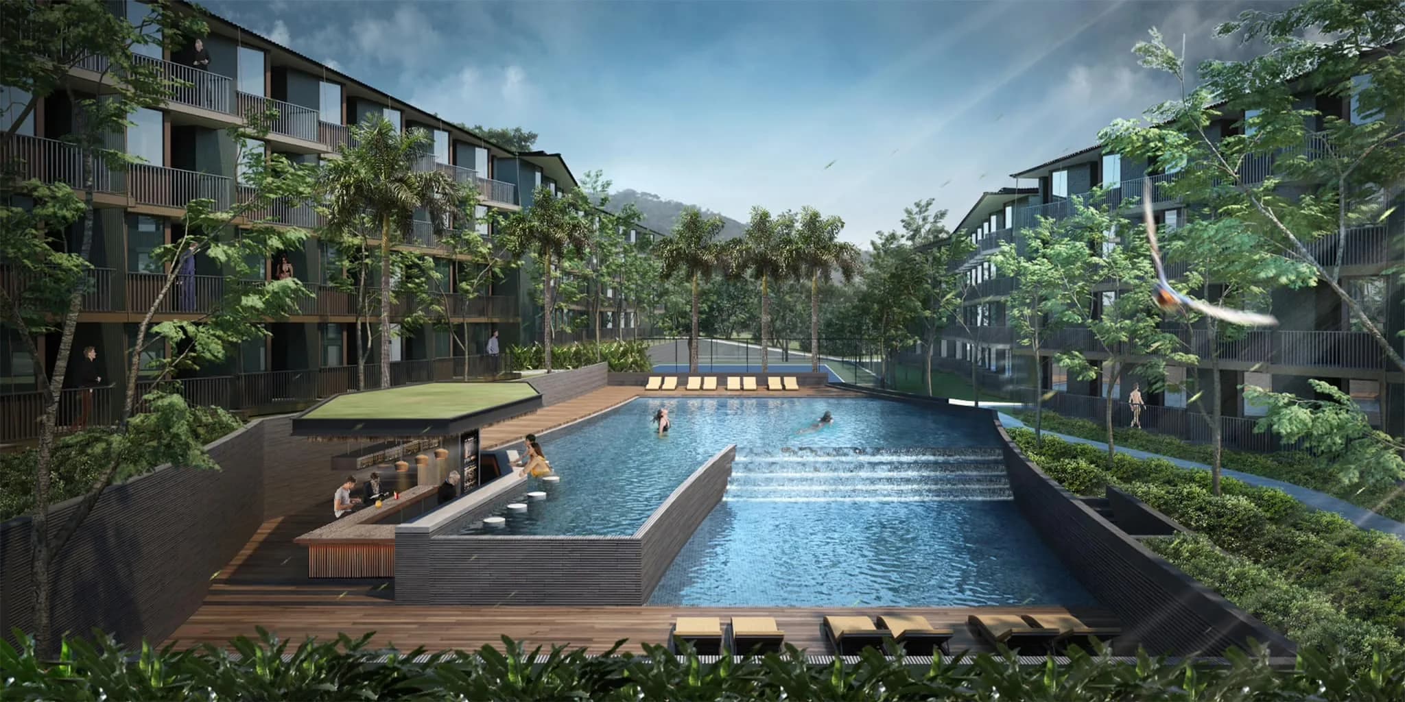 Modern 1-2 bedroom apartment in a superb condominium in Chaweng area-VIL0050 — view 1
