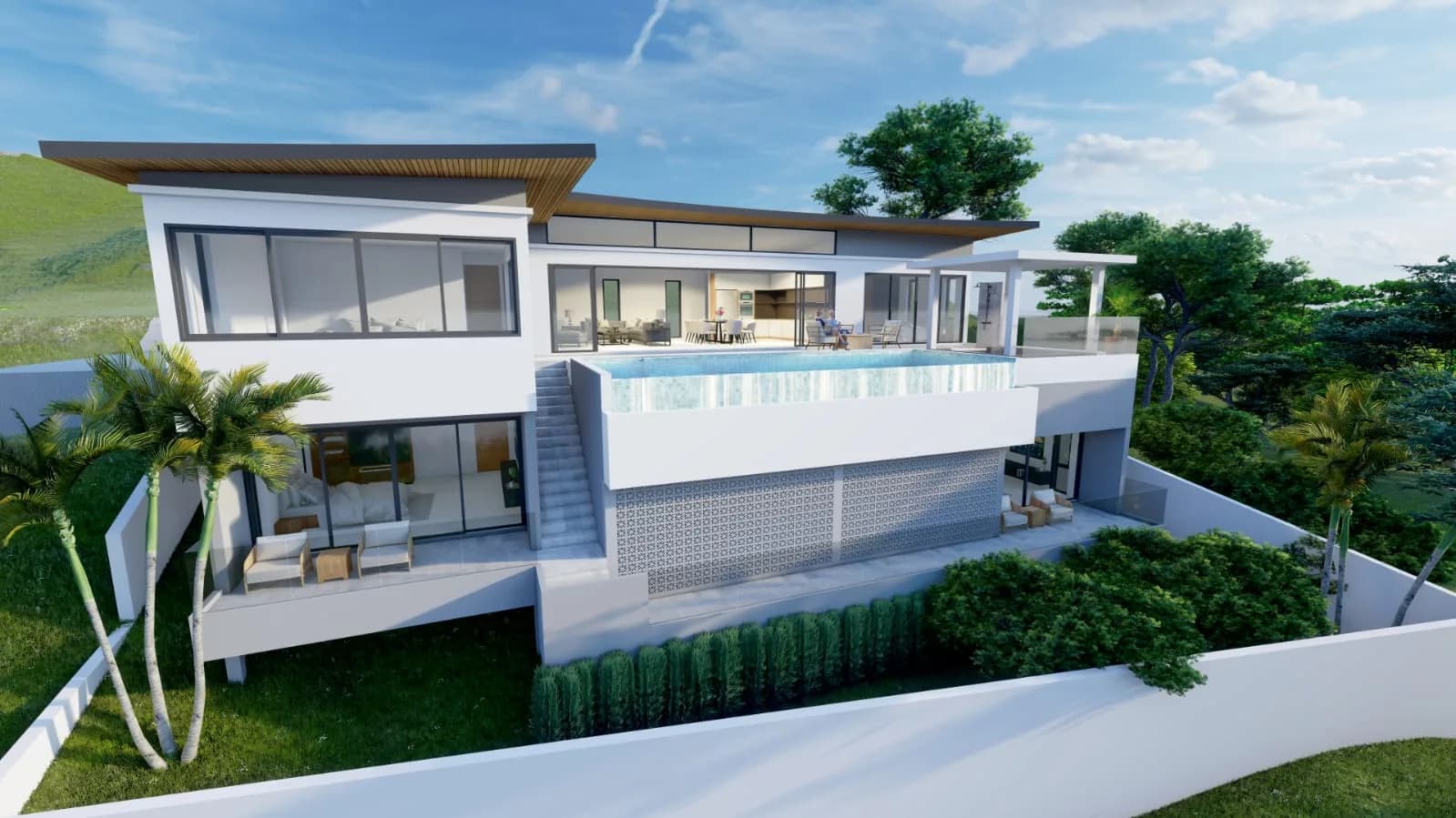 4 Bedroom sea view villa with a private pool and easy access in Chaweng Noi – VIL0055 — view 1