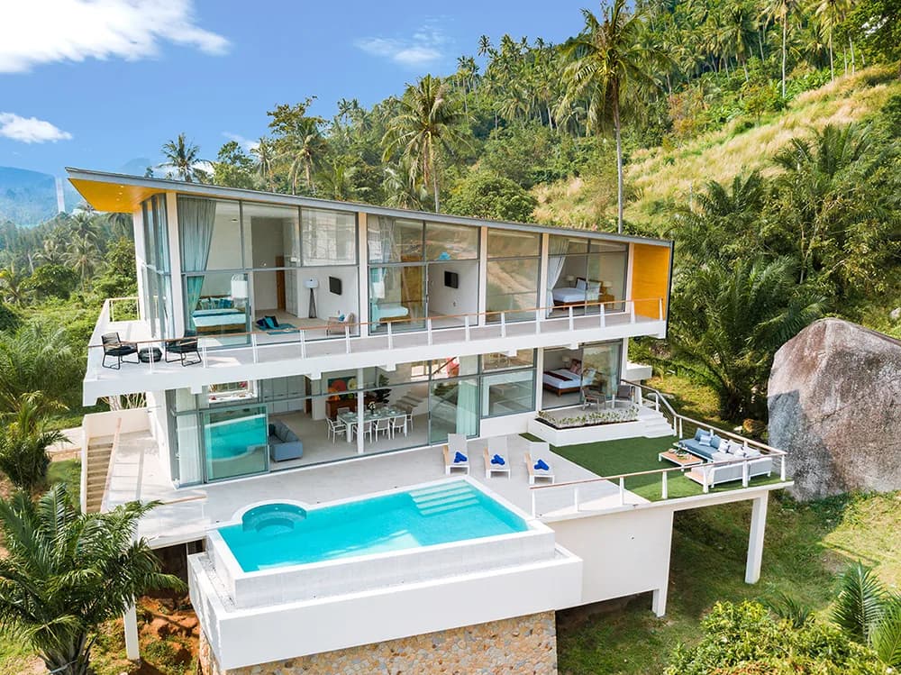 4 Bedroom Sea View villa in Lamai-VIL0072 — view 1