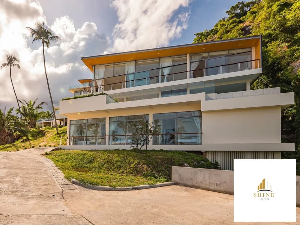 Magnificent spacious 4 bedroom sea view villa with a private pool in a quite area of Lamai-VIL0076 — view 1