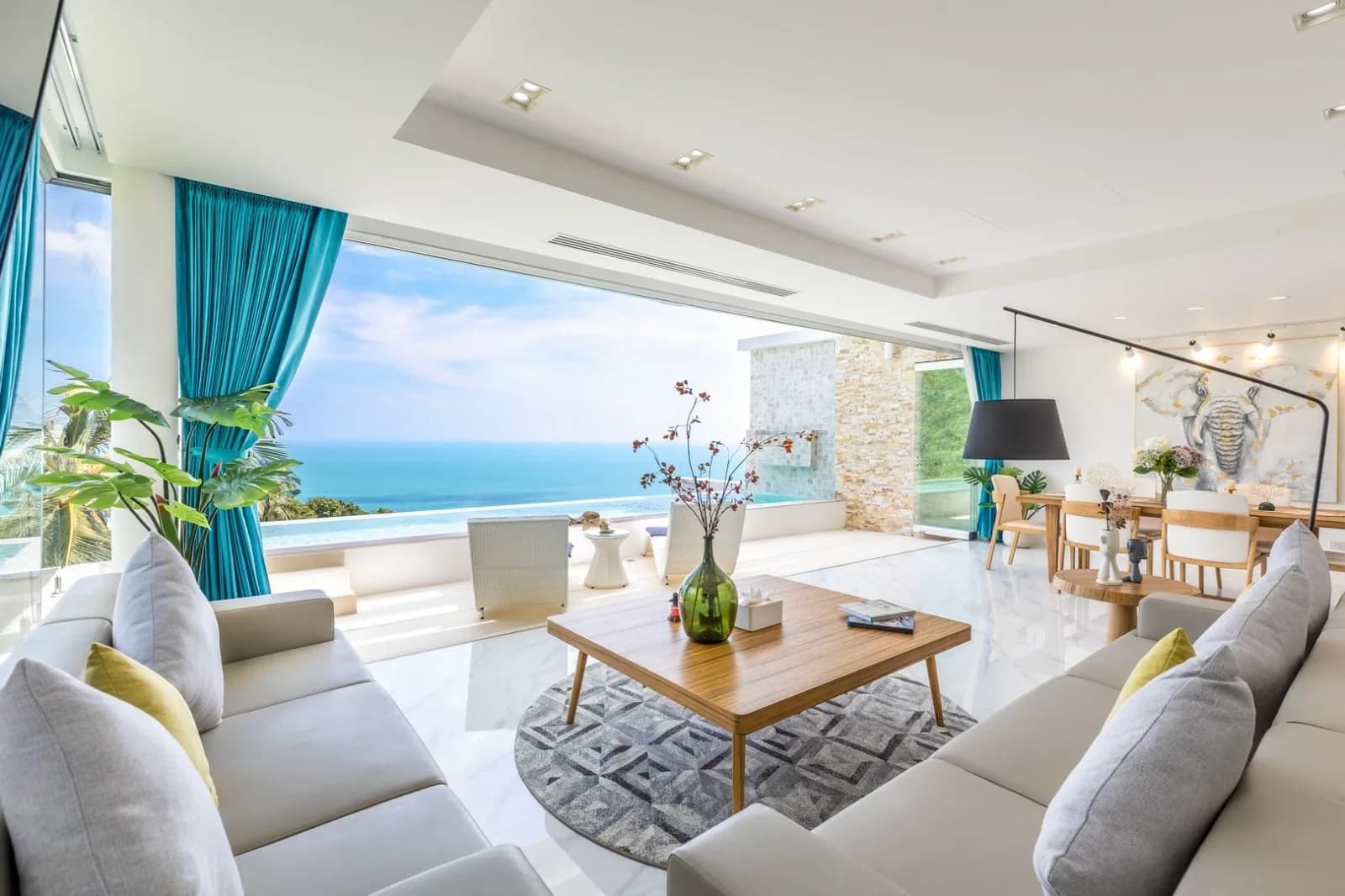 3 bedroom villa with stunning sea views only 200 m from the beach in Chaweng Noi-VIL0096 — view 1