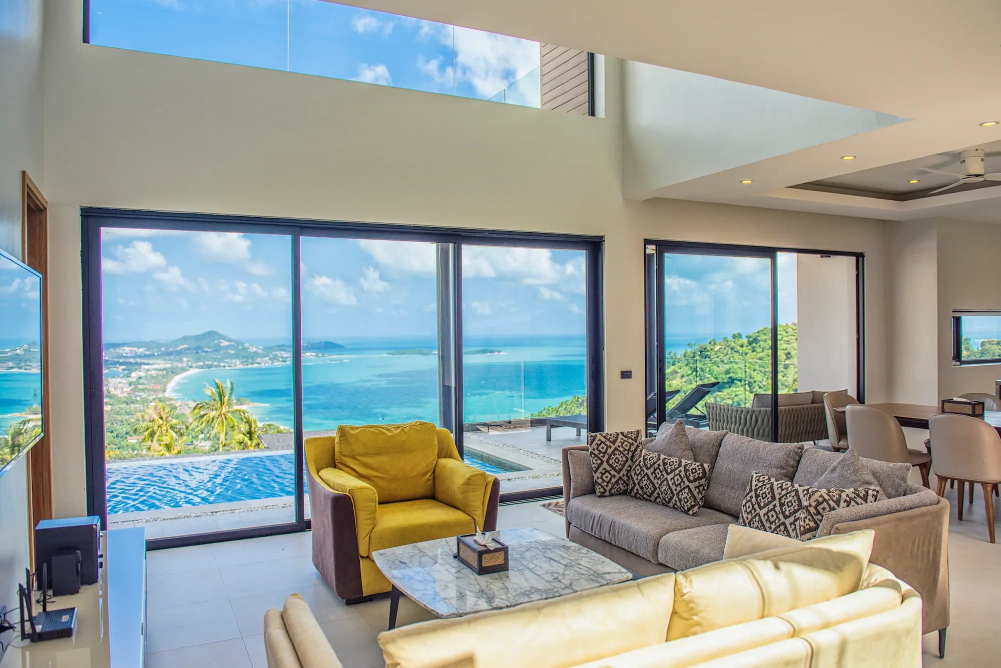 Private pool 3 bedroom villa with breathtaking sea views for sale in Chaweng Noi-VIL0097 — view 1