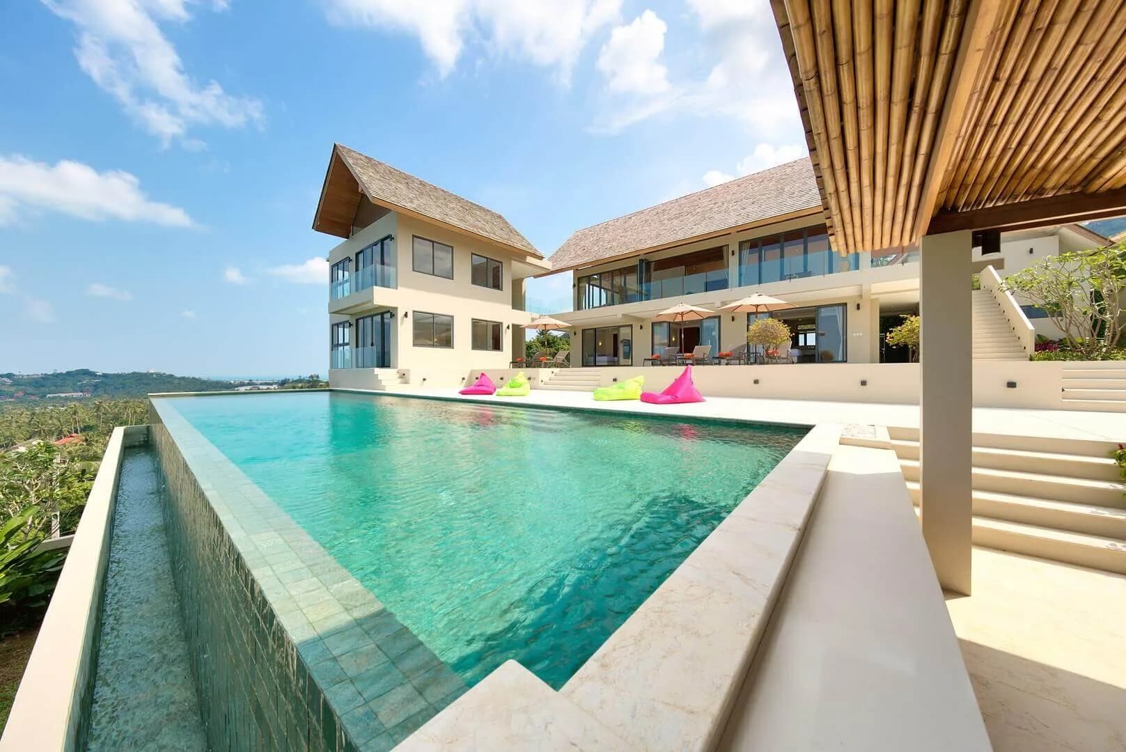 Mountain-side 6 bedroom Villa with huge pool and stunning sea views in Bophut-VIL0116 — view 1