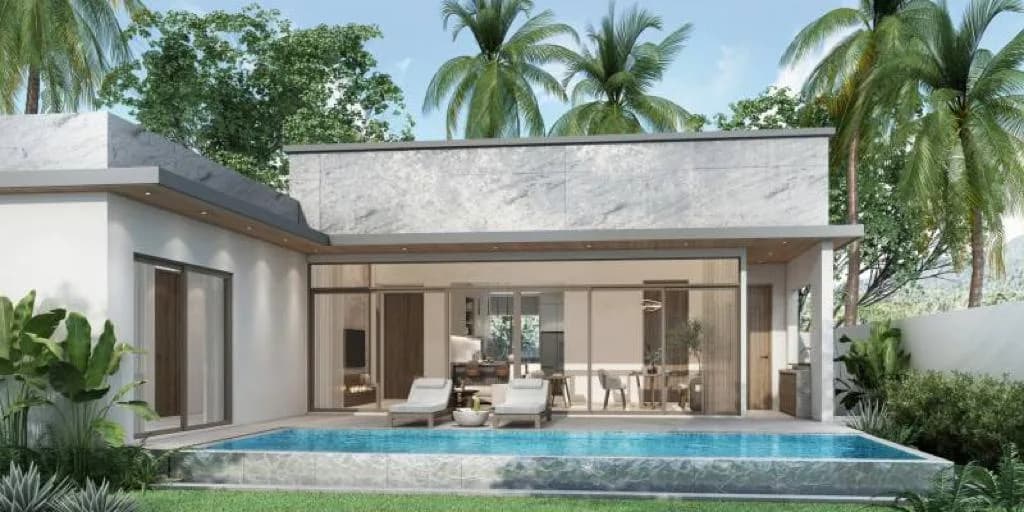 3 bedroom villas with a private pool in a quite residence in Maenam – VIL0117 — view 1