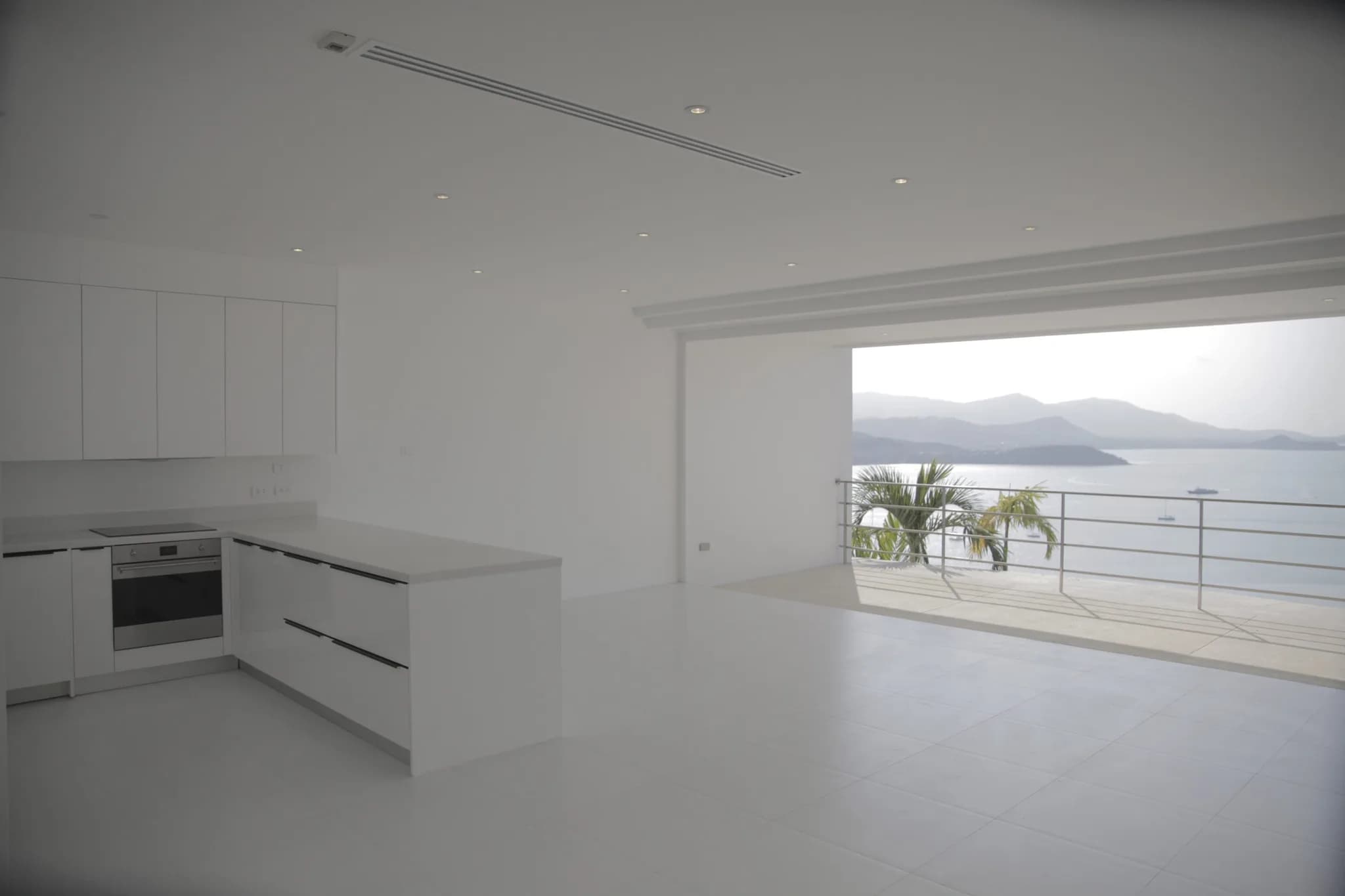 3 bedroom unfurnished apartment with magnificent sea & sunset views in Bang Rak – VIL0163 — view 1