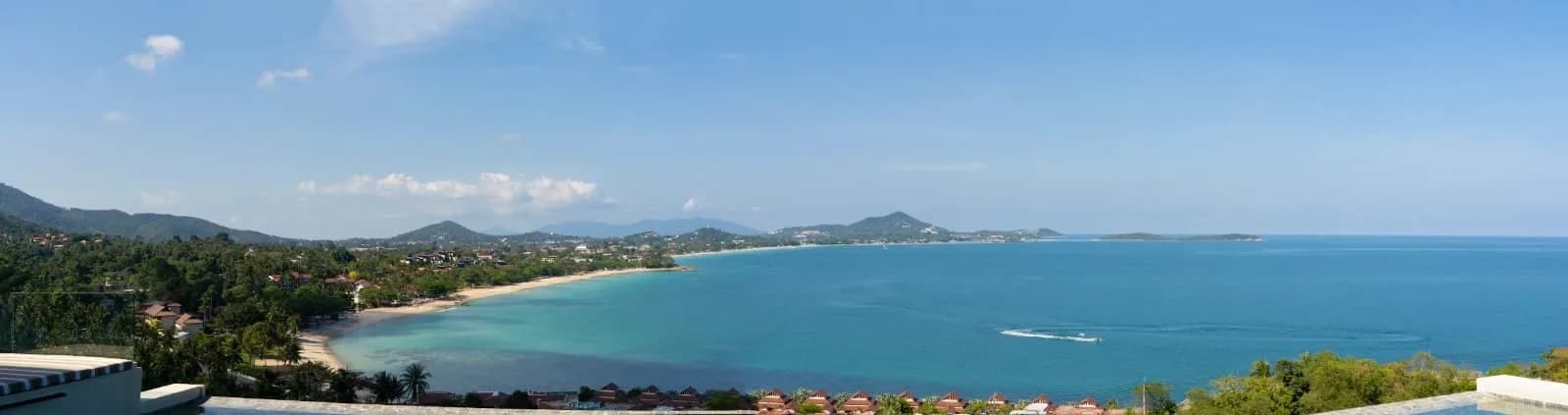 Newly built high quality modern 4 bedroom villa with a stunning sea view in Chaweng Noi – VIL0194 — view 1