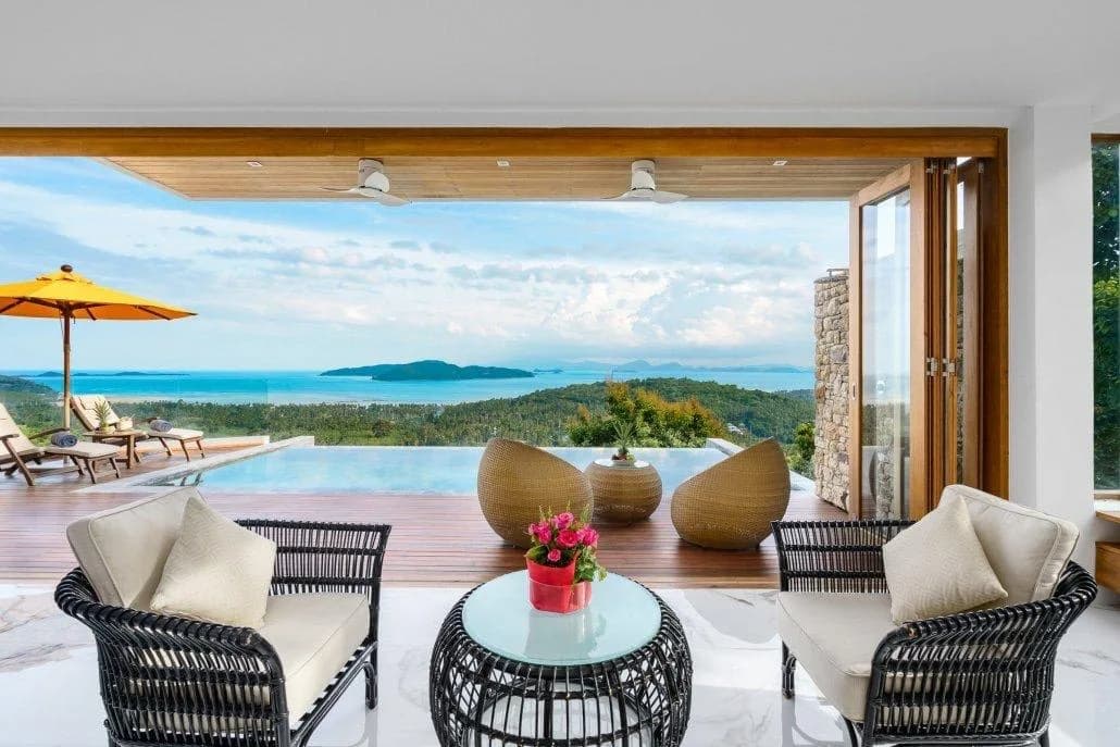 Splendid 4 bedroom villa with 360 degree ocean view in Taling Ngam – VIL0227 — view 1
