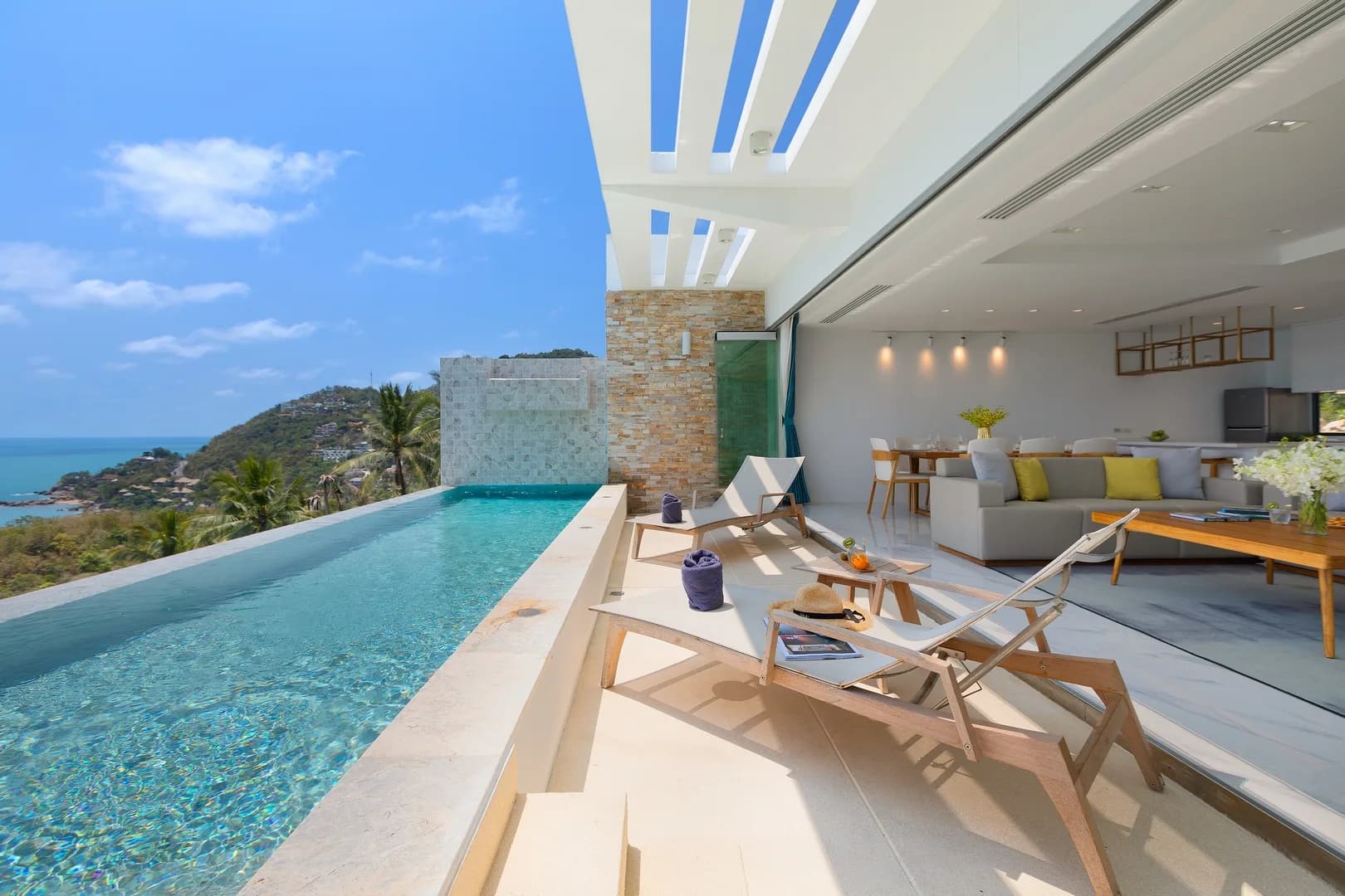 ocean views 3 bedroom duplex villa in Chaweng Noi – VIL0240 — view 1