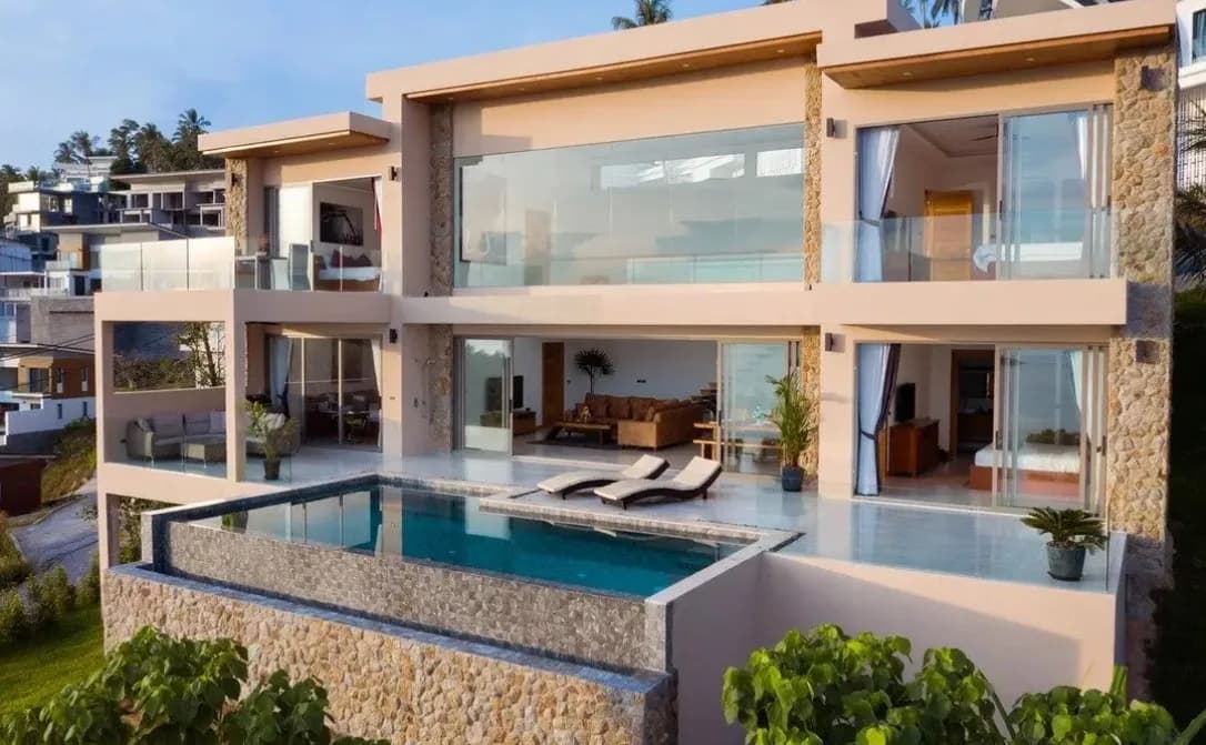 Splendid 4 bedroom villa with a private pool and wow sea views in the hills of Chaweng Noi – VIL0243 — view 1