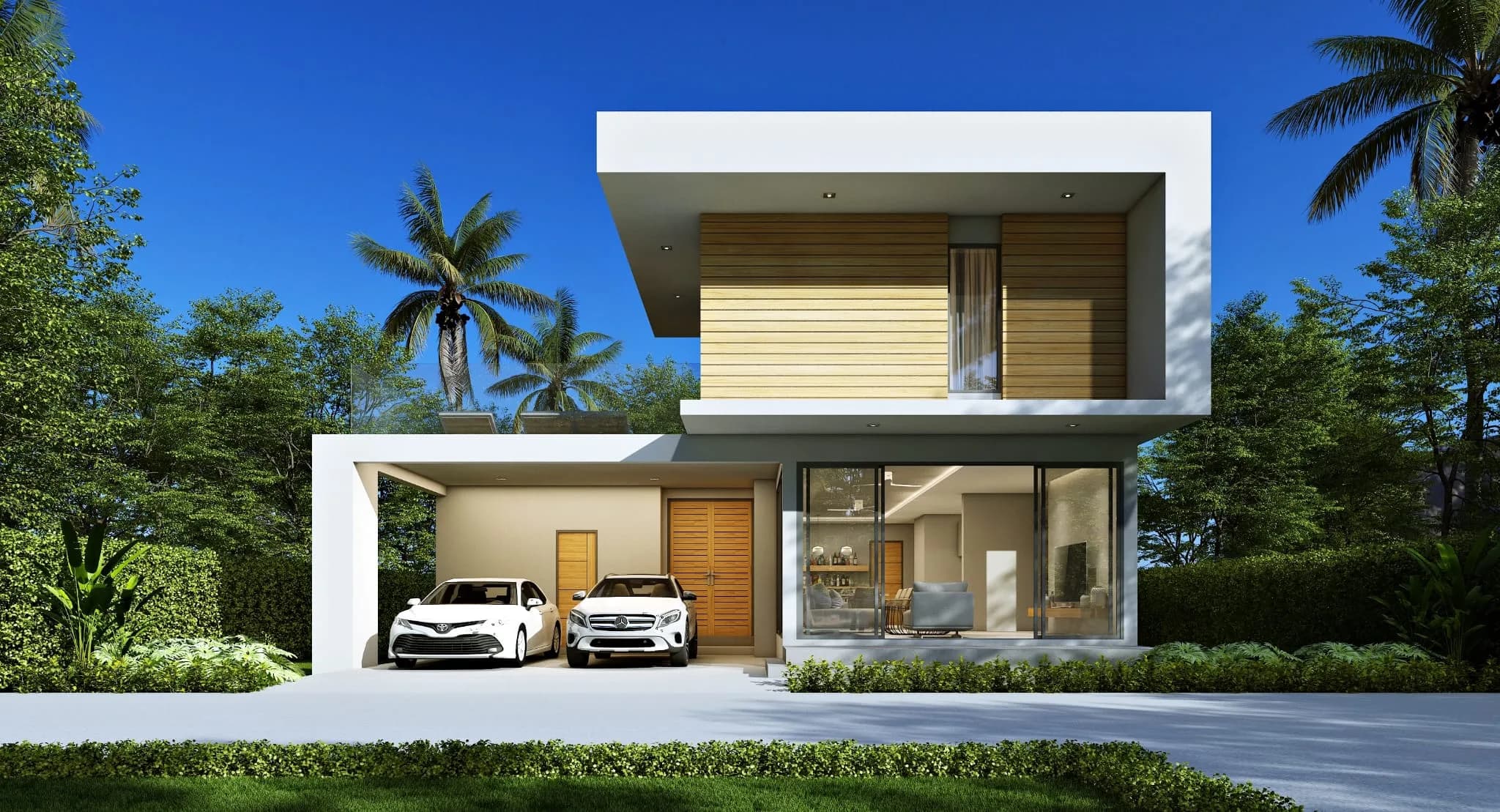 Modern affordable 3 bedroom villas in popular Bophut area – VIL0259 — view 1