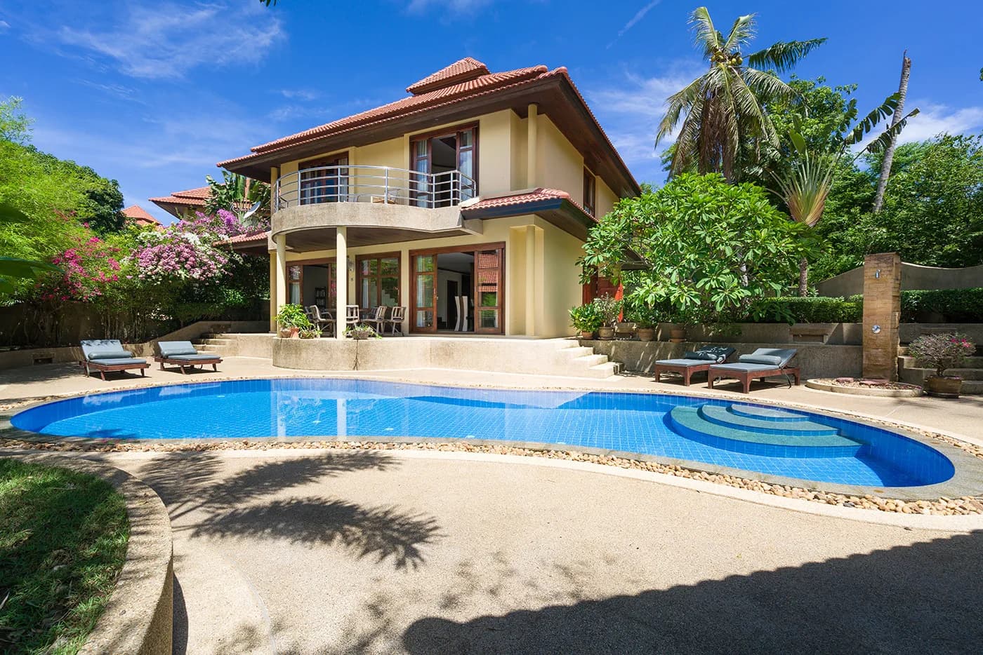 4 bedroom villa with a private pool in Plai Laem walking distance to the beach – VIL0271 — view 1