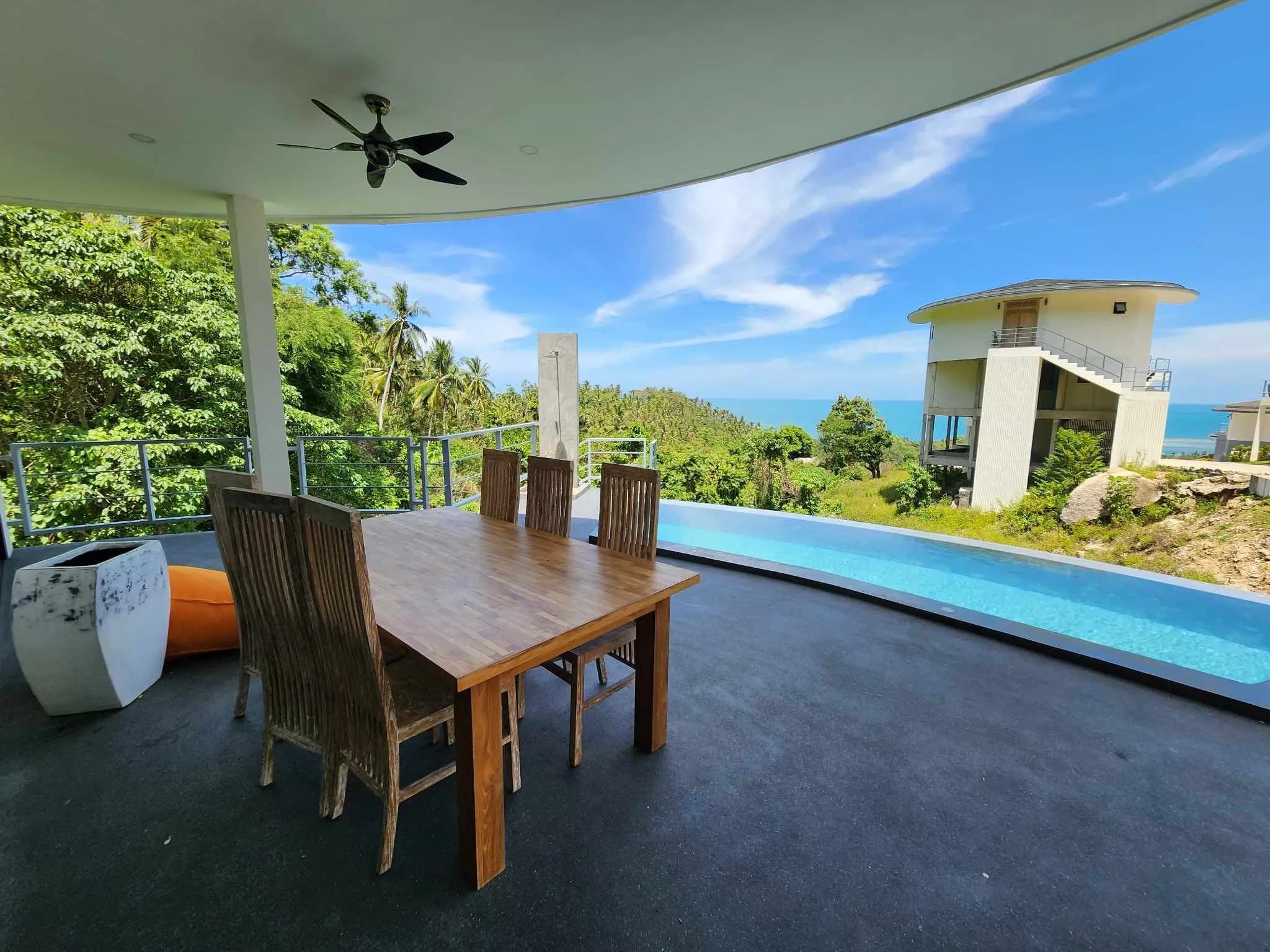 Affordable 3 bedroom sea view villa with a private pool in Lamai – VIL0292 — view 1