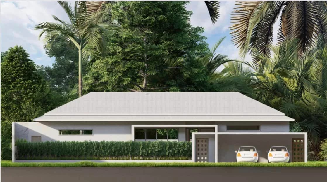 Bali style 5 bedroom villa on a large plot in Maenam – VIL0344 — view 1