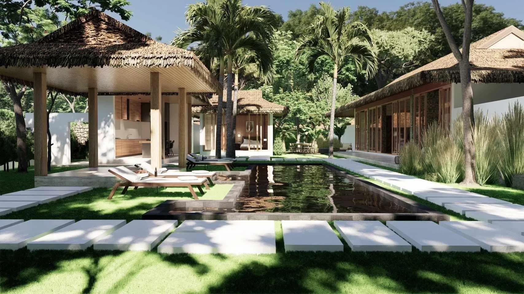 Bali style spacious 3 bedroom villa with a private pool on a large plot in Lipa Noi – VIL0356 — view 1
