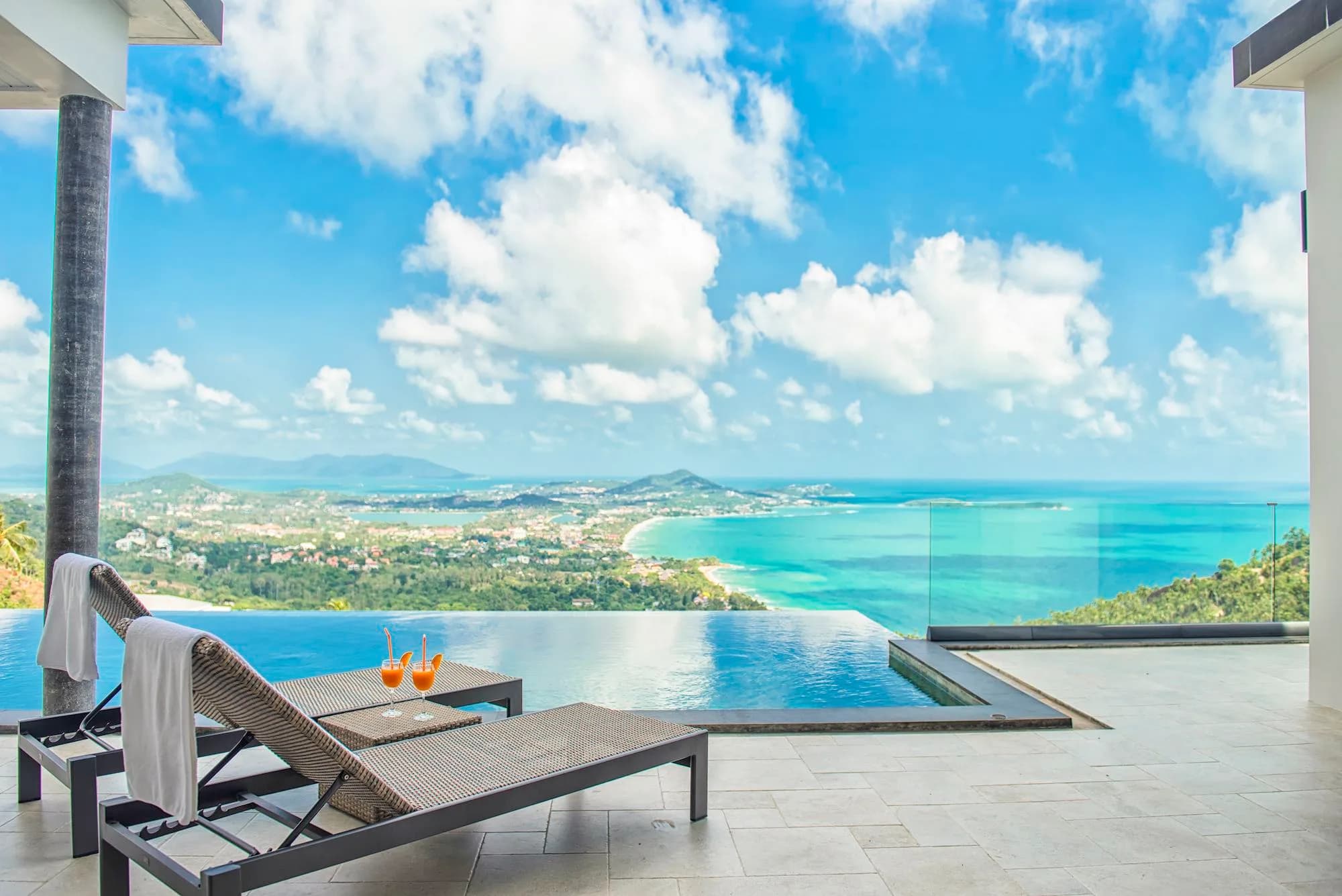 Almost completed 4 bedroom sea view villa in the hills of Chaweng Noi – VIL0364 — view 1