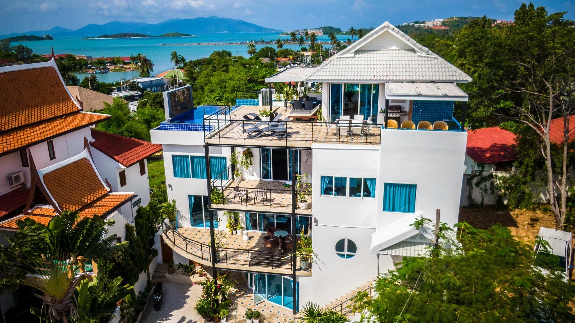 Huge villa with sea and sunset views 50 m from the sea in Bangrak – VIL0370 — view 1