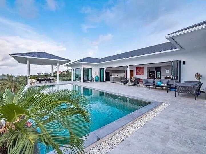 Spacious 4 bedroom sea villa on a large plot in Bophut hills – VIL0377 — view 1