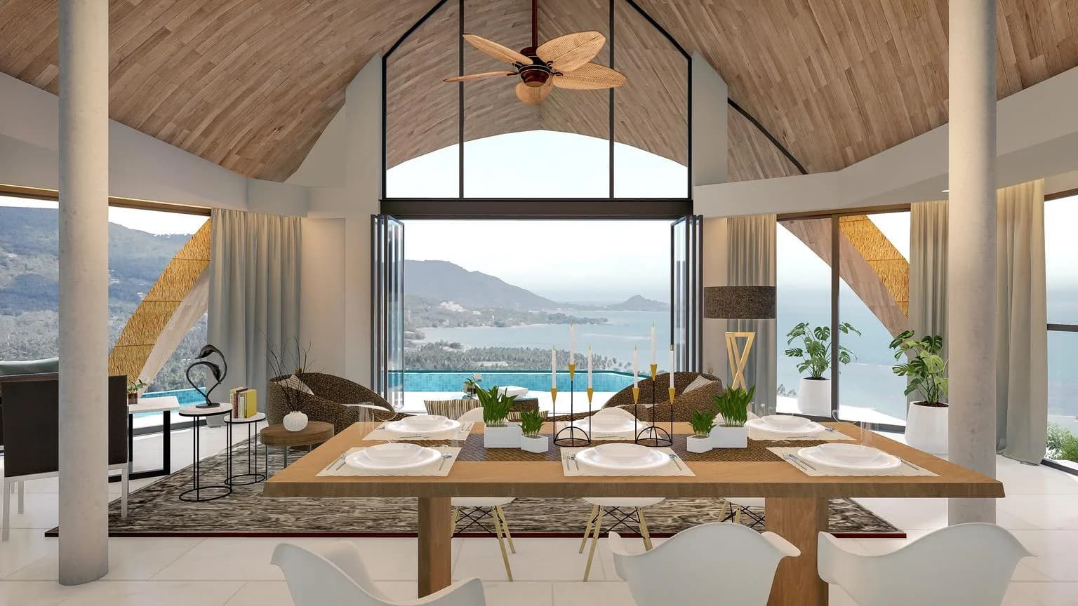 Unique design 2 and 3 bedroom sea view villas within 10 minute walk from Laem Set beach – VIL0378