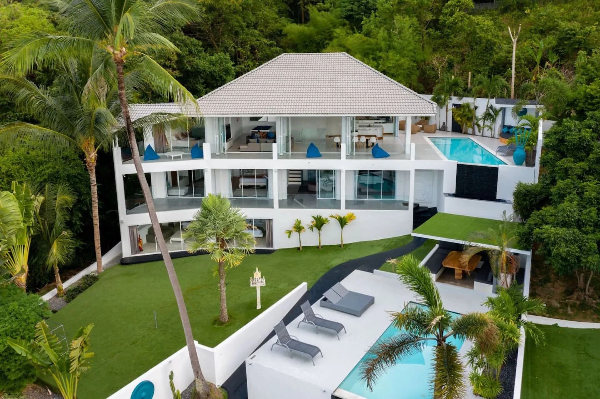 5 bedroom sea view villa with 2 private pools in Bophut – VIL0387 — view 1