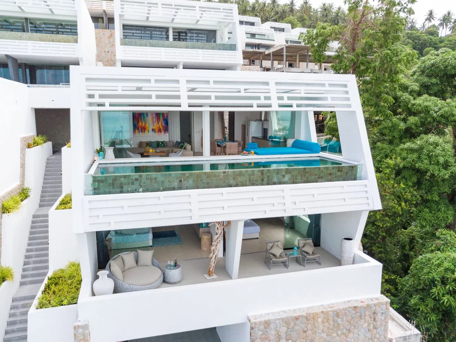Modern 3 bedroom sea view villa in the secured residence in Chaweng Noi – VIL0400 — view 1