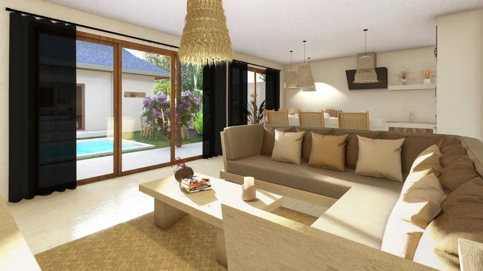 Affordable Bali style 3 bedroom private pool villas in Lamai – VIL0407 — thumbnail 6