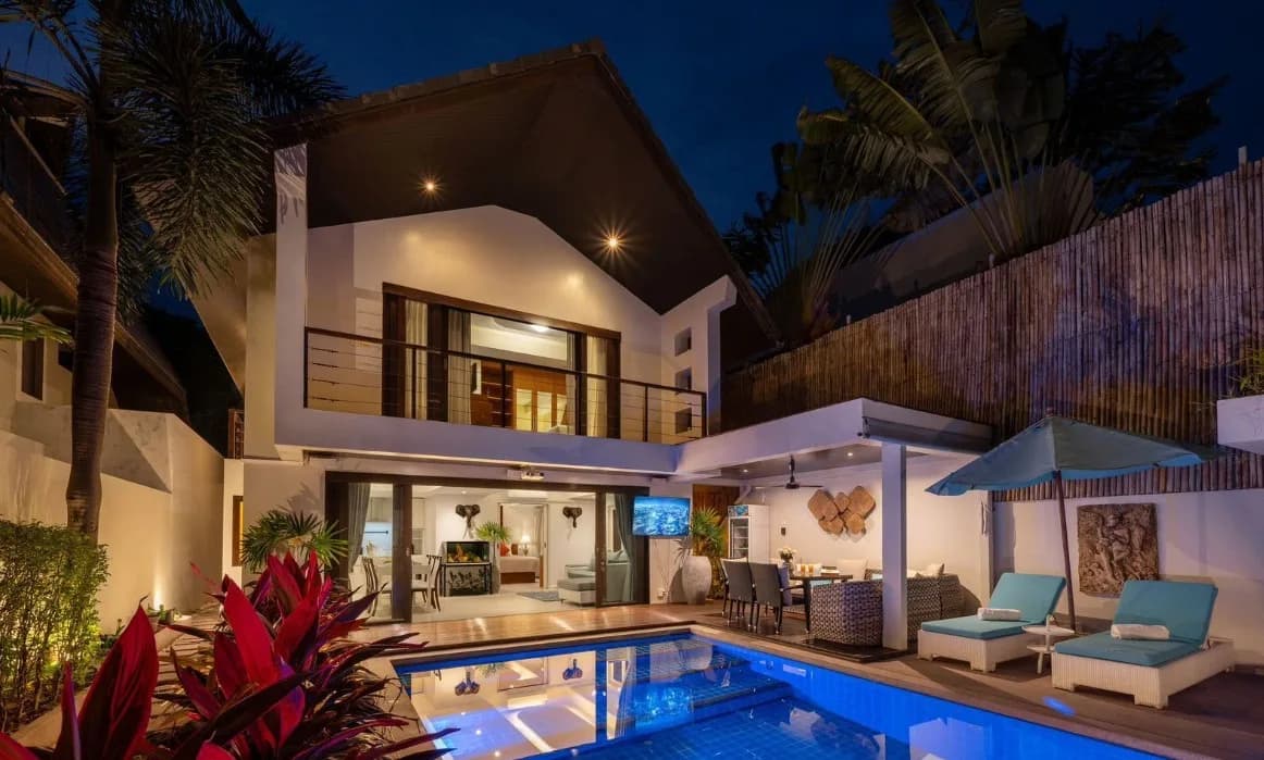Recently renovated 3 bedroom villa with a pool 400 meters from Ban Tai Beach – VIL0412
