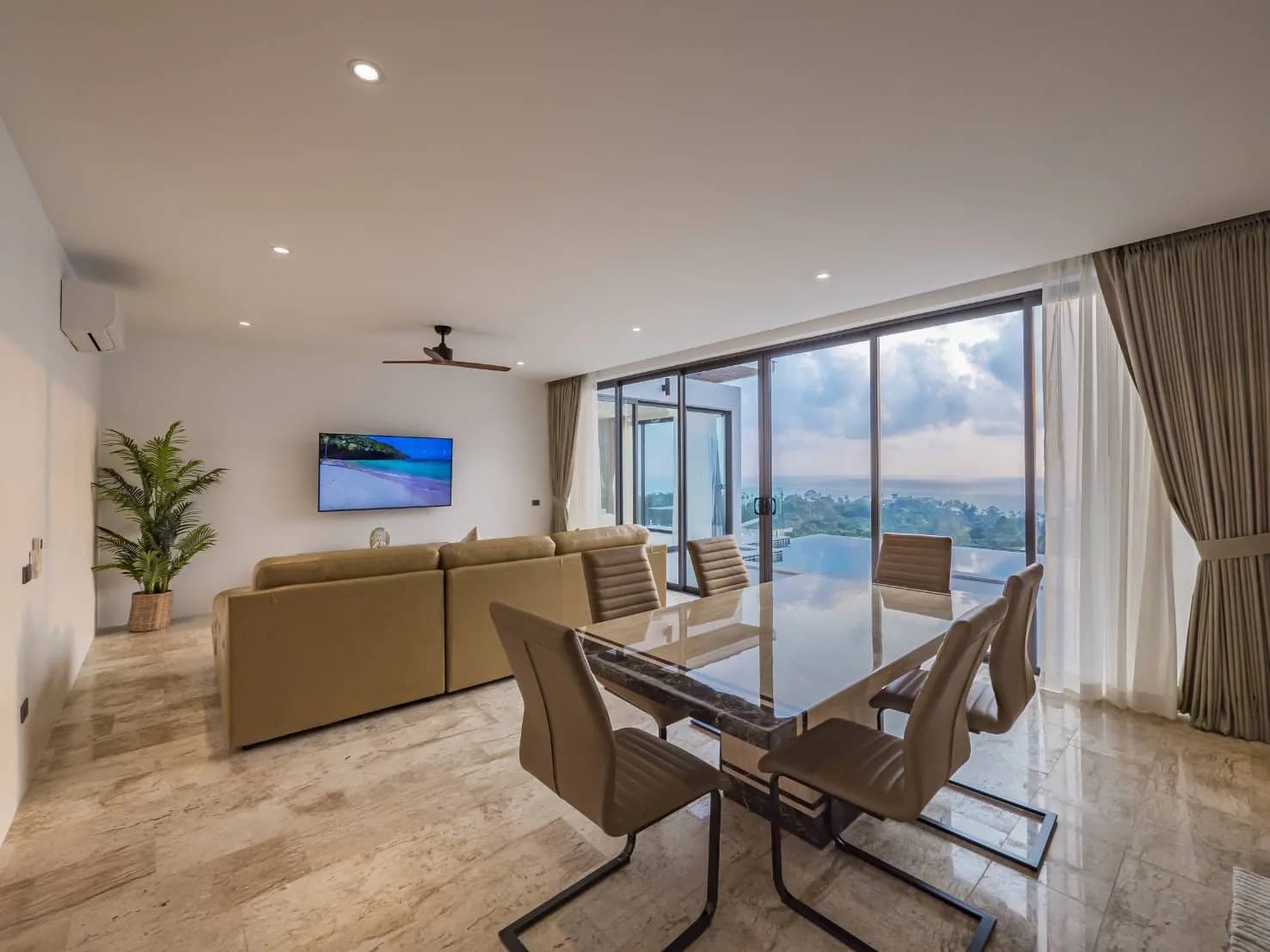 New ready to move in 3 bedroom villa with beautiful sea views in Chaweng Noi – VIL0425 — thumbnail 2