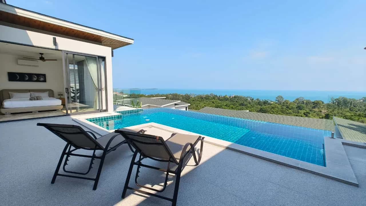 New ready to move in 3 bedroom villa with beautiful sea views in Chaweng Noi – VIL0425 — thumbnail 3