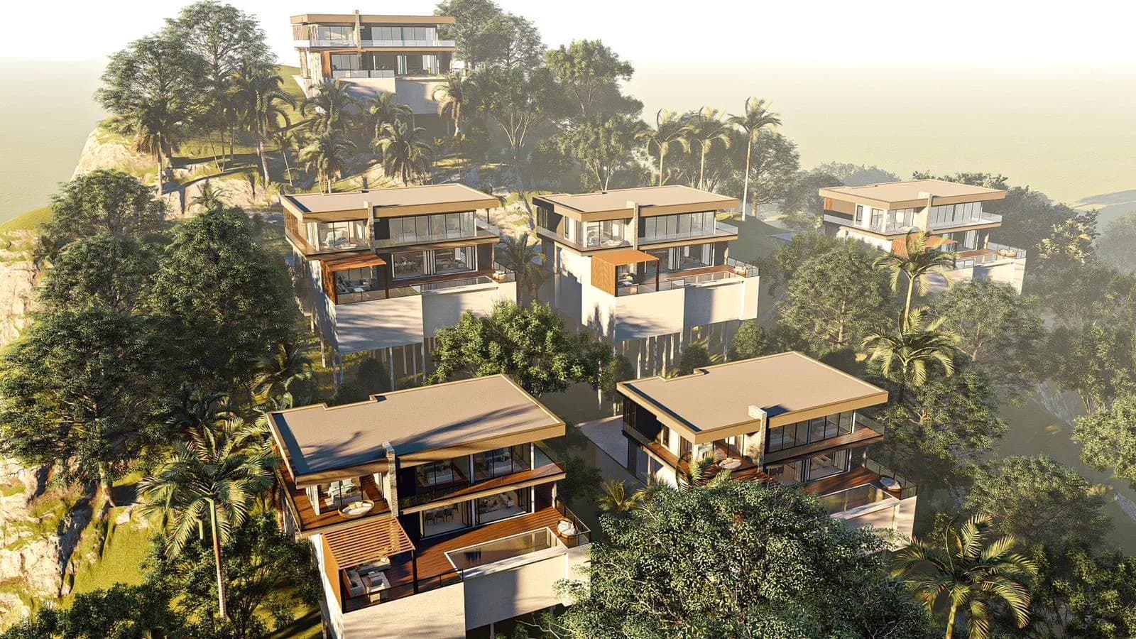 Modern tropical 4 bedroom villas a short walk from Bang Por beach – VIL0426 — view 1
