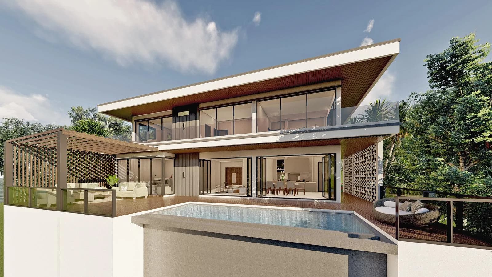 Modern tropical 4 bedroom villas a short walk from Bang Por beach – VIL0426 — thumbnail 4