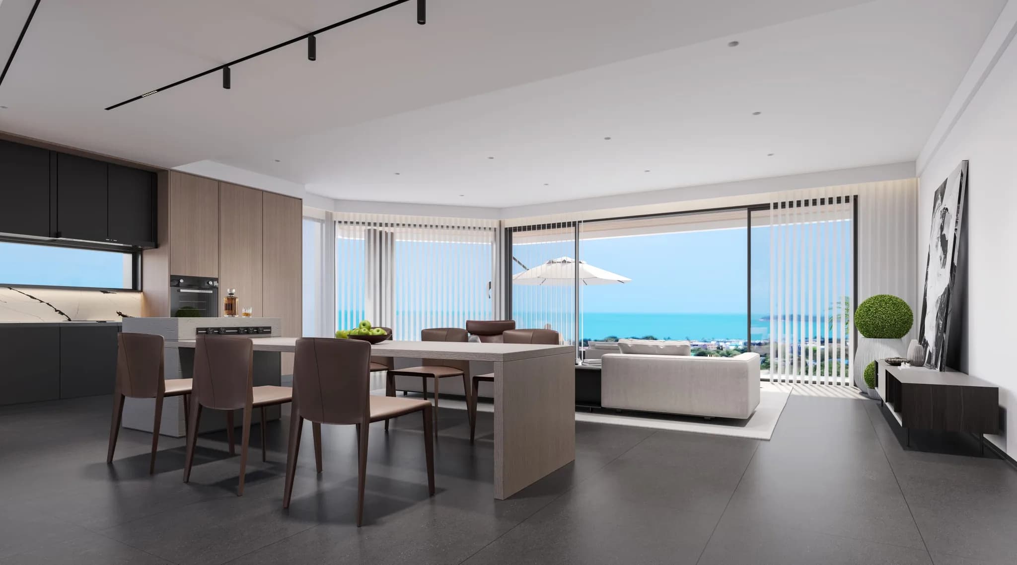 Modern semi-detached 2 bedroom sea view villas in Chaweng Noi – VIL0432 — thumbnail 3