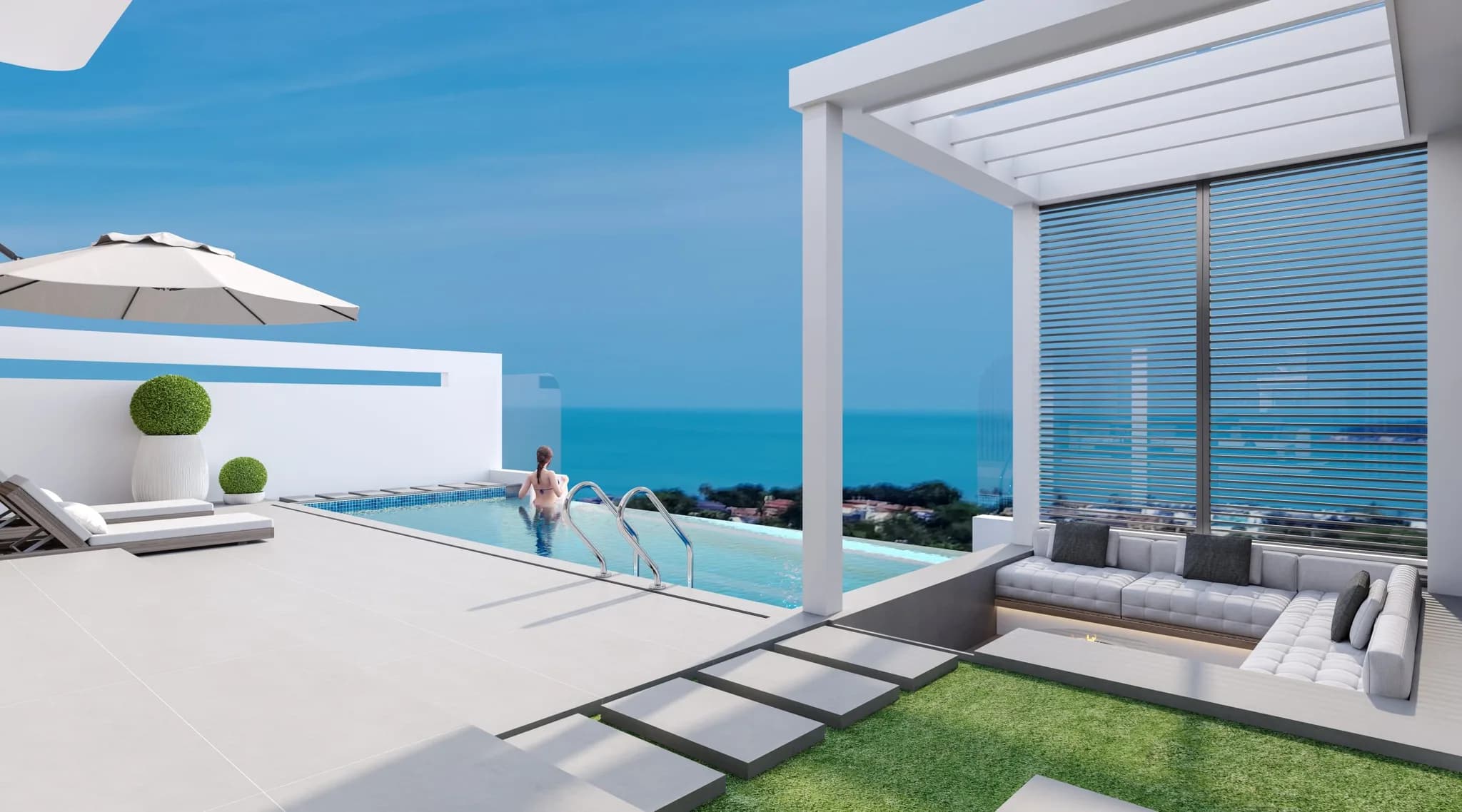 3 bedroom sea view villa with an infinite pool in Chaweng Noi – VIL0434 — thumbnail 4