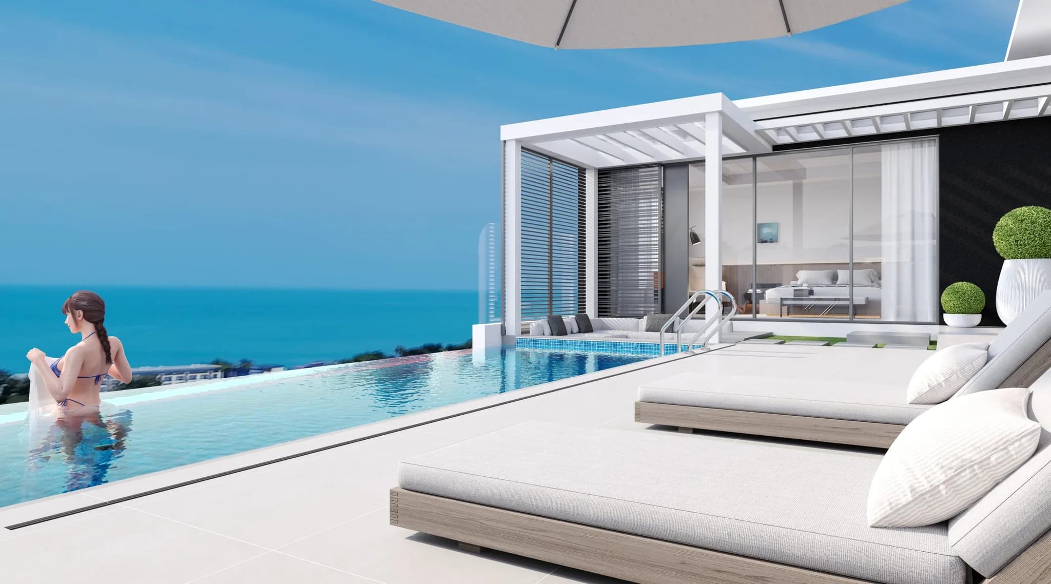 3 bedroom sea view villa with an infinite pool in Chaweng Noi – VIL0434 — thumbnail 5