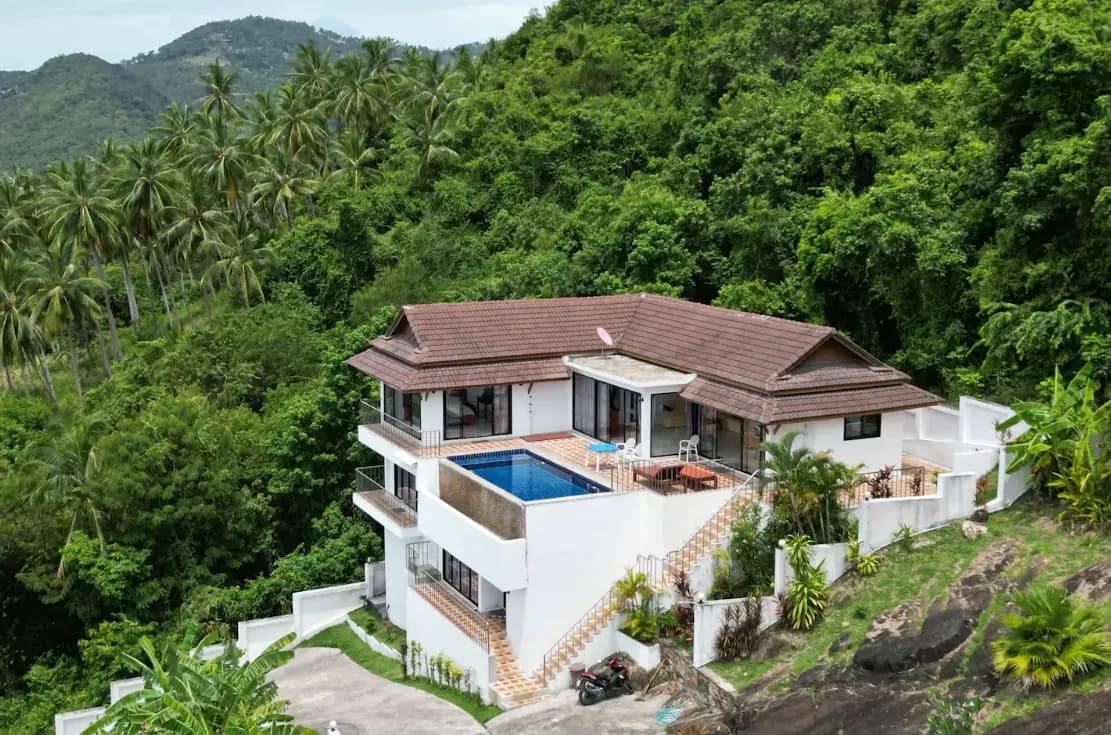 4 bedroom private pool villa with sea and mountain views in Maenam – VIL0435 — thumbnail 2