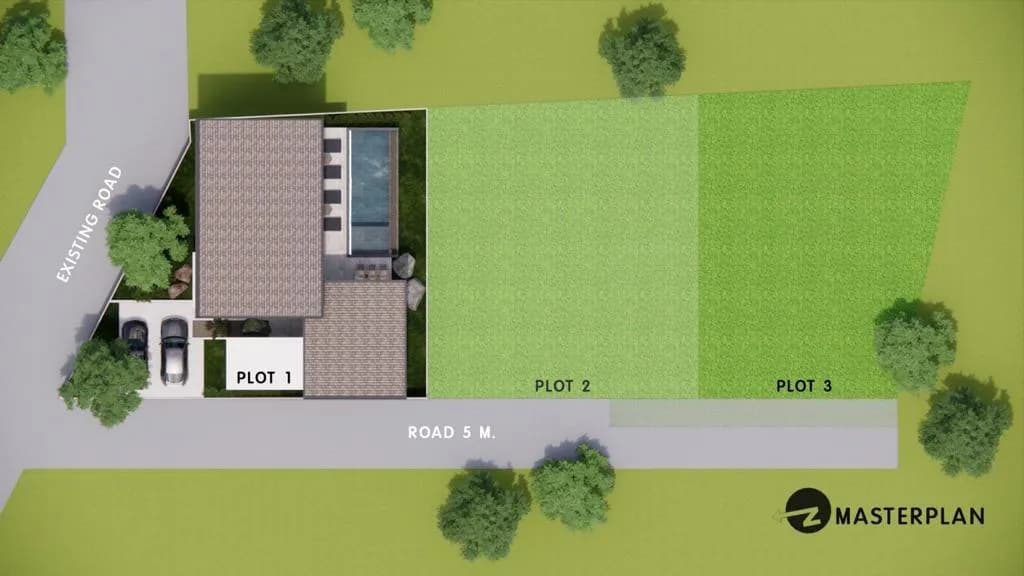 Spacious beautiful 3 bedroom villas in Bophut with panoramic sea views – VIL0438 — thumbnail 4