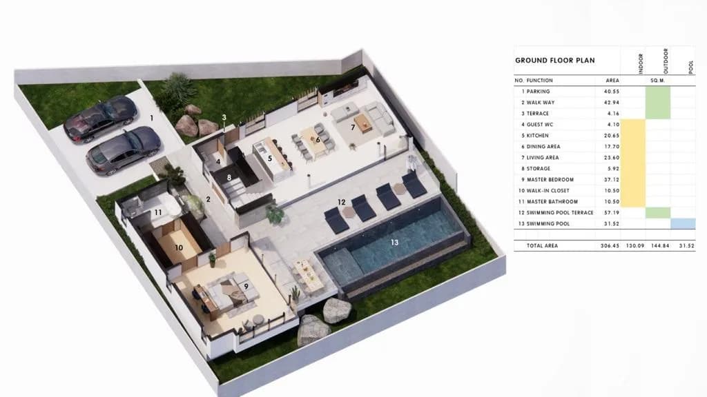 Spacious beautiful 3 bedroom villas in Bophut with panoramic sea views – VIL0438 — thumbnail 6