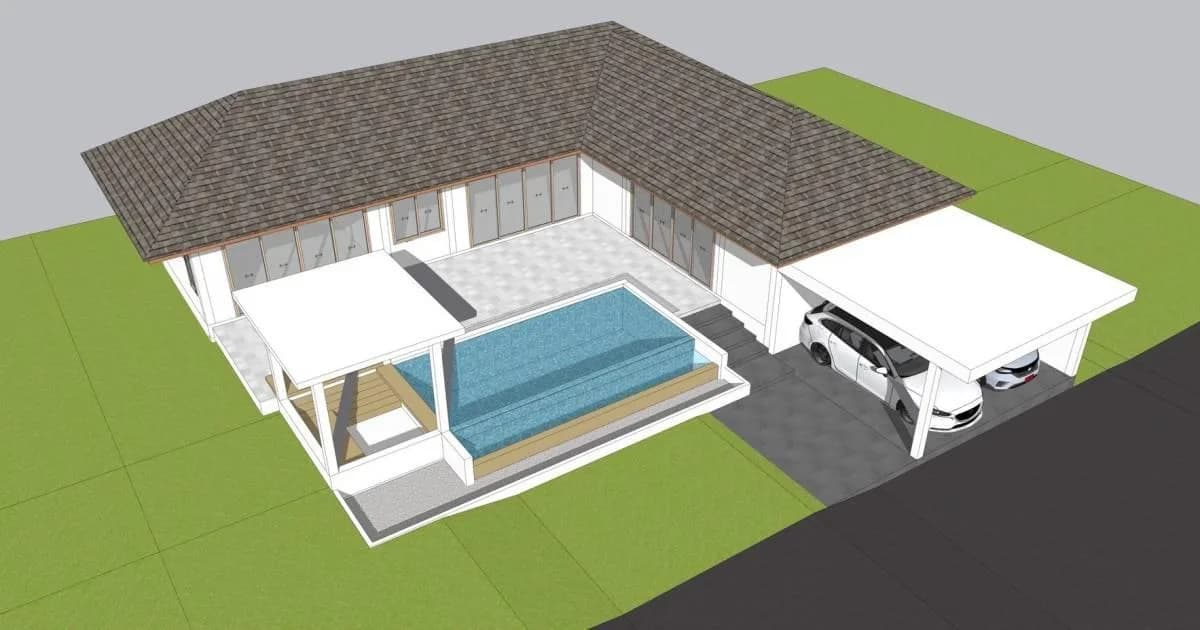 Bali style villa with a private pool and a large plot in Maenam – VIL0447 — thumbnail 2