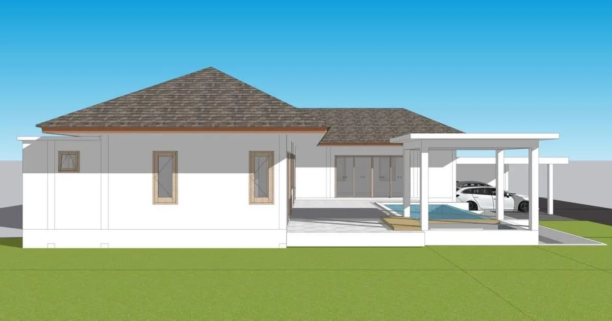Bali style villa with a private pool and a large plot in Maenam – VIL0447 — thumbnail 4