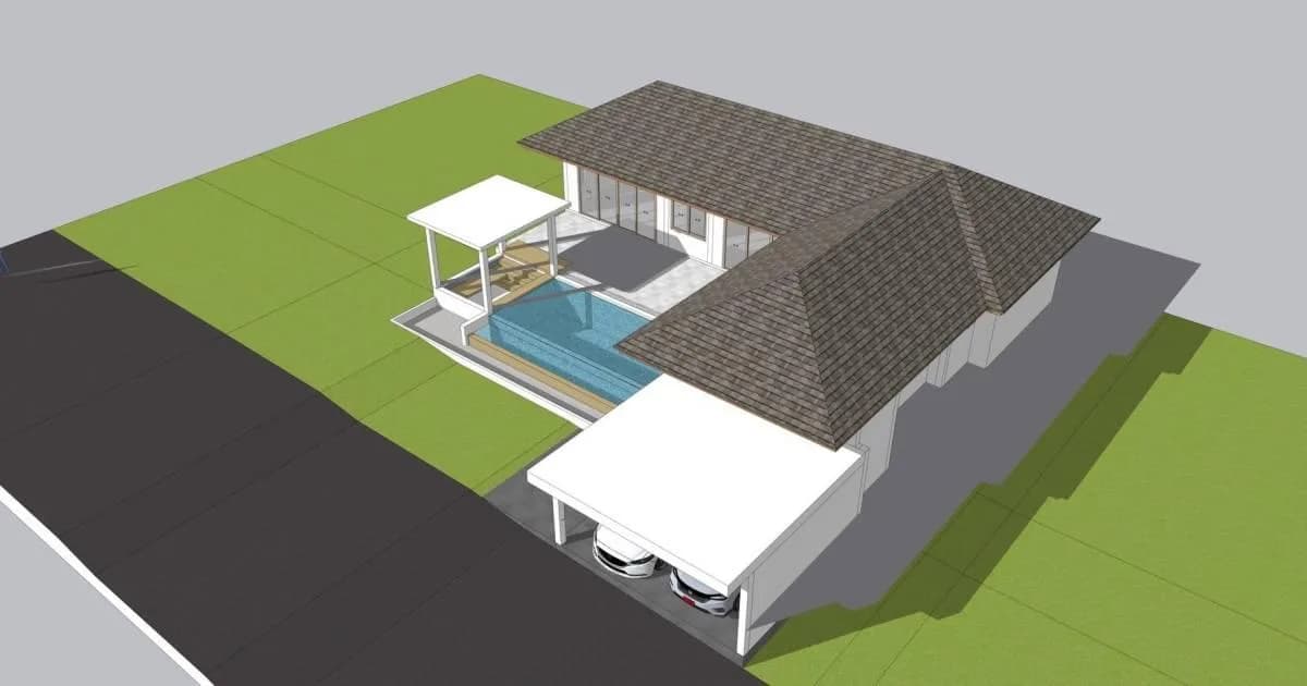 Bali style villa with a private pool and a large plot in Maenam – VIL0447 — thumbnail 5