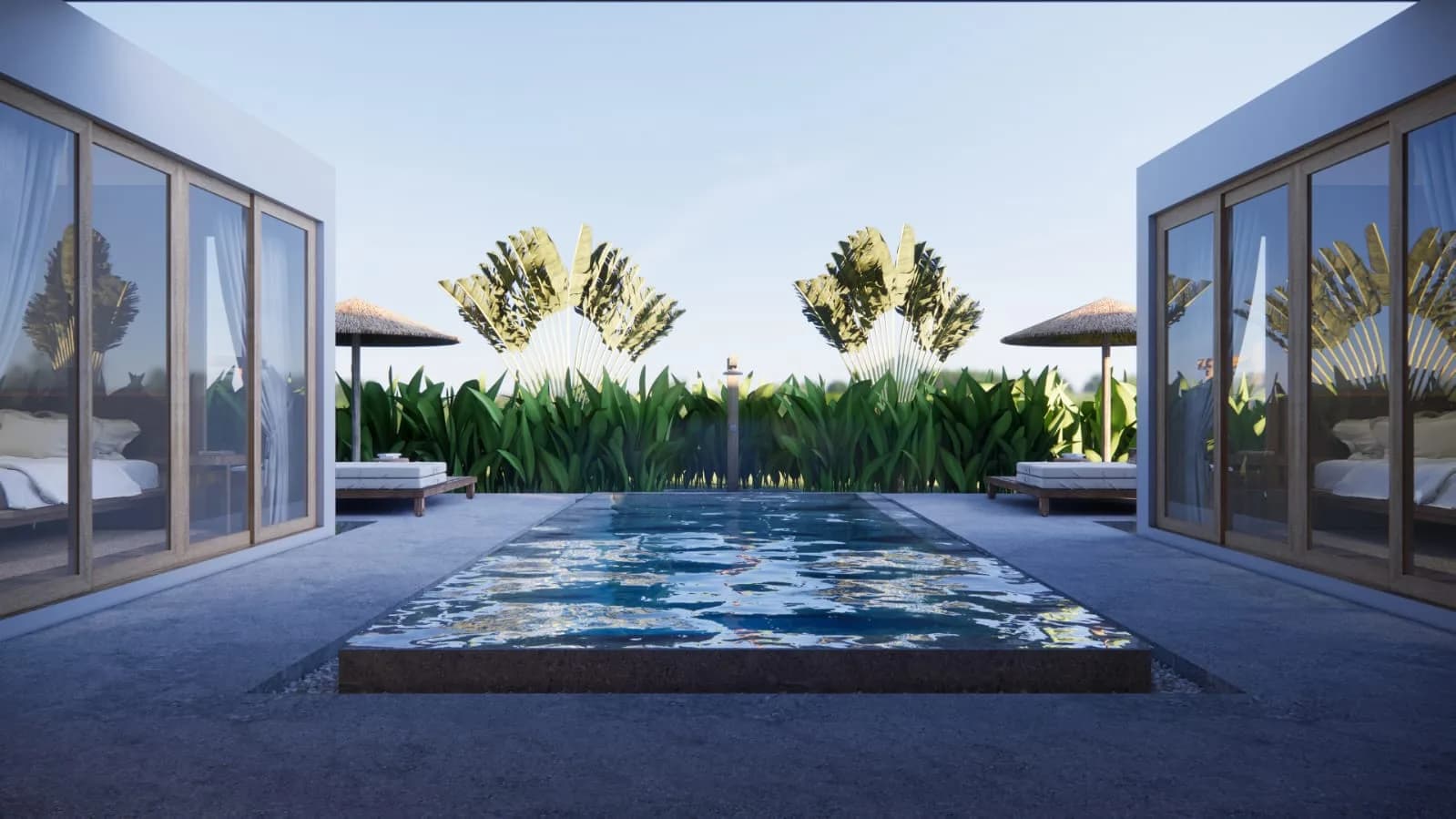 Bali style villas with 3 bedrooms and a private pool a short walk from Choeng Mon beach – VIL0452 — view 1