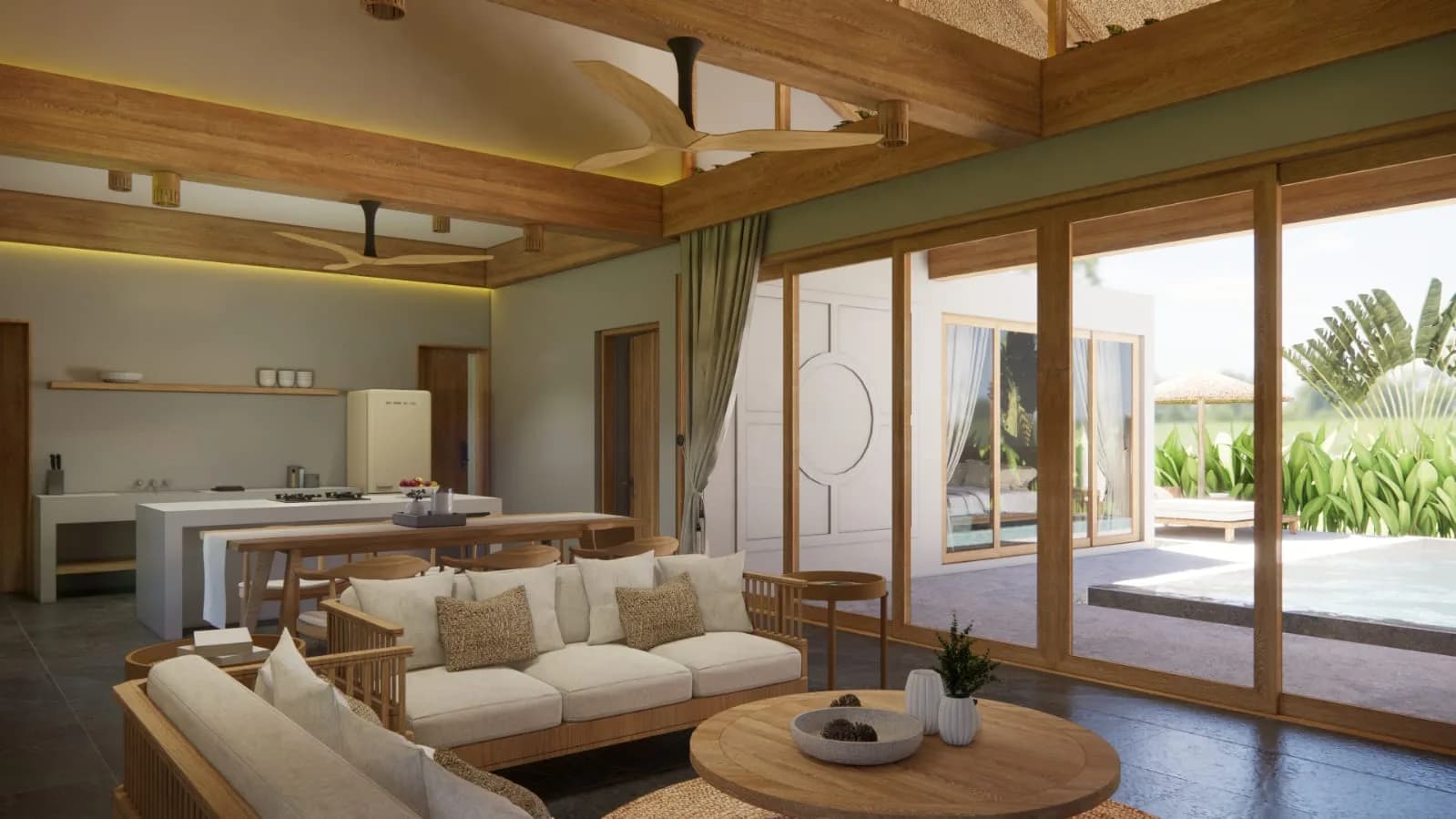 Bali style villas with 3 bedrooms and a private pool a short walk from Choeng Mon beach – VIL0452 — thumbnail 6