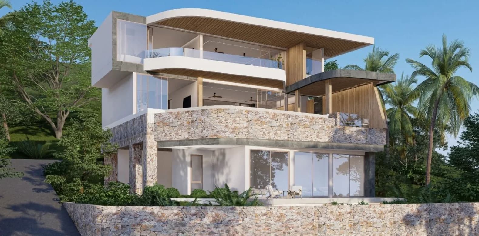 Luxury and unique 4 bedroom villa with sea views in the secured residence in Maenam – VIL0453 — thumbnail 4