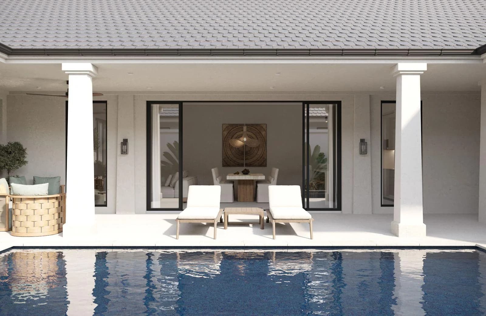 Last plot for sale in phase 1 – Bali style 3 bedroom villa with a private pool within 300 m walk from the beach – VIL0455 — view 1