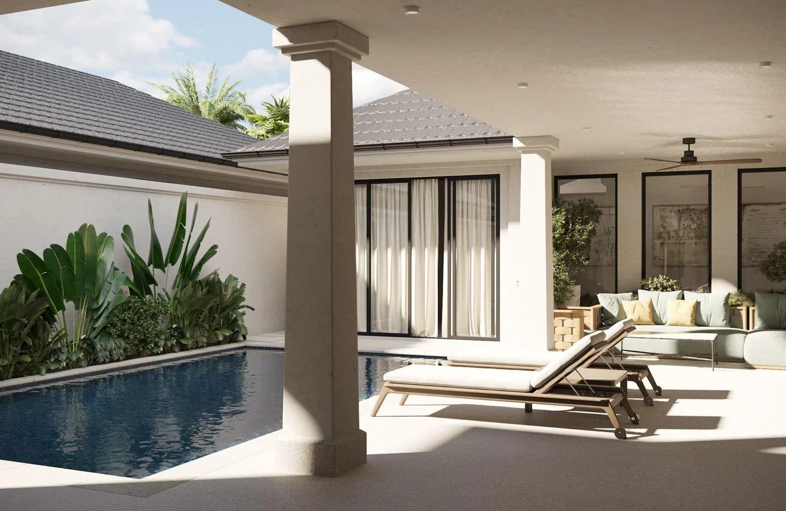 Last plot for sale in phase 1 – Bali style 3 bedroom villa with a private pool within 300 m walk from the beach – VIL0455 — thumbnail 3