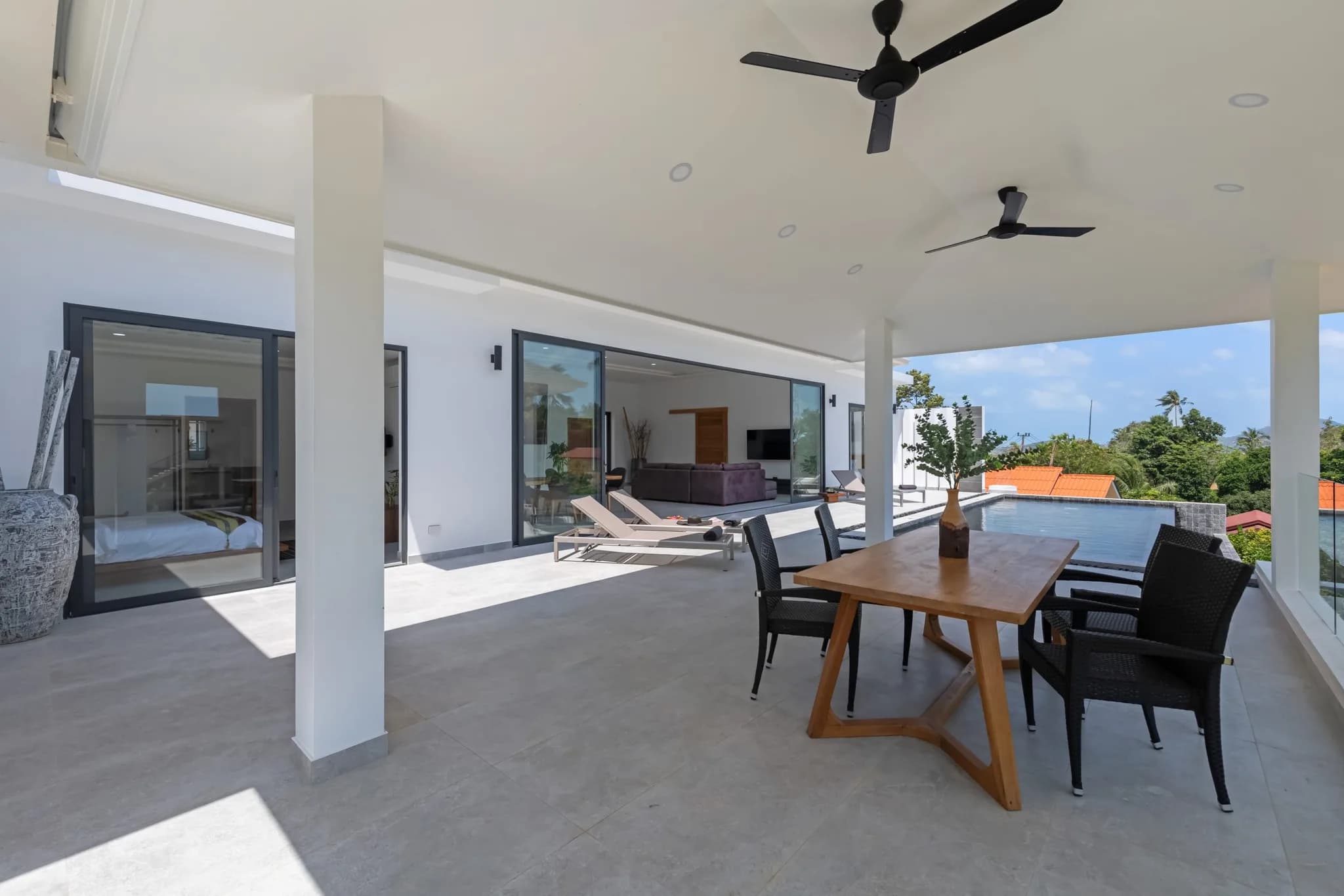 New 3 bedroom villa with a partial sea view in Chaweng Noi – VIL0456 — thumbnail 4