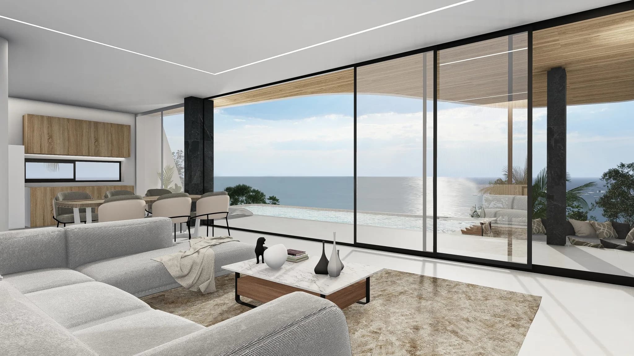 Luxury and modern 3 bedroom villa with stunning sea views in the secured residence in Maenam – VIL0457 — thumbnail 2