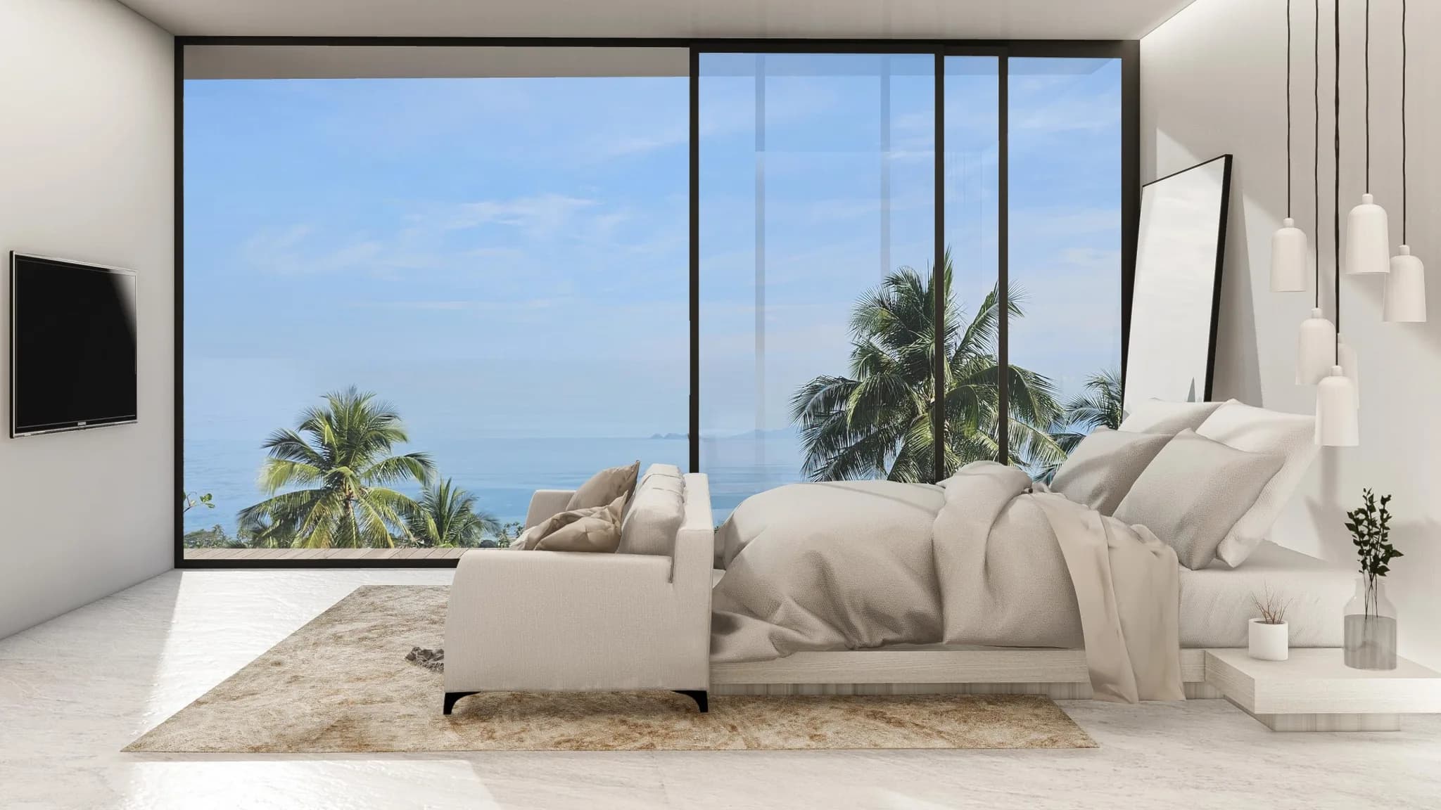 Luxury and modern 3 bedroom villa with stunning sea views in the secured residence in Maenam – VIL0457 — thumbnail 3