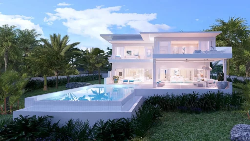 high quality 3/4 bedroom villas with sea views and views over Big Buddha in Plai Laem – VIL0462 — view 1